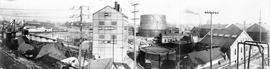 Panorama of Victoria Gas Works and Rock Bay from Store Street