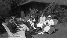 Arthur Beasley, Frank [Rattenbury], Frank Blackwood, Lottie Carey, myself [Mary Rattenbury], and Dolly McBride