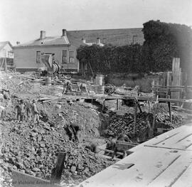 Excavation for Royal Theatre, corner of Broughton Street and Blanshard Street