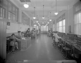 BC Telephone Co. interior of plant