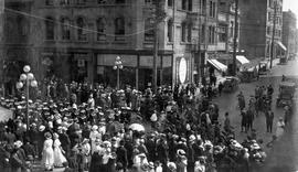 Troops leaving for the front