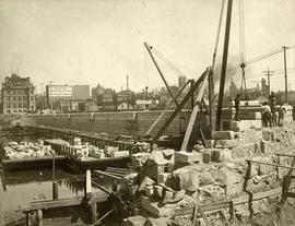 Construction of the James Bay causeway