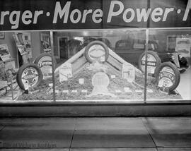 Firestone window at National Motors