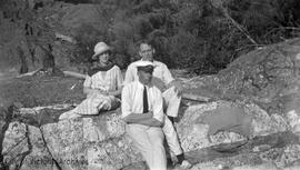 Mary Rattenbury's friends at the beach