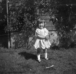 McDonald girl in yard