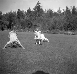 McDonald children playing outdoors