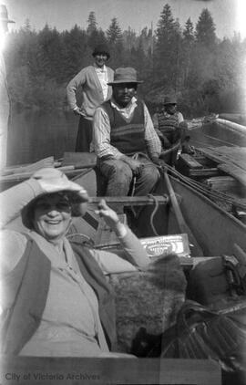 Group in canoe