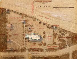 Ground plan of  "Iechineel" 1701 Beach Drive, Rattenbury house