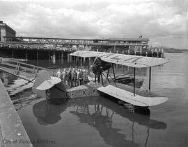 Airplane at wharf