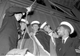 RCN Reserve sailors from HMCS Malahat at Naden Drill Hall