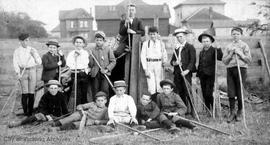 Central School lacrosse players.  Alexander W. Donaldson 2nd from right