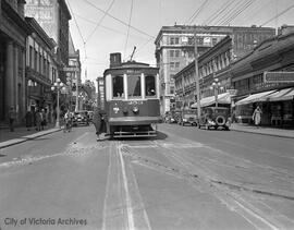 B.C. Electric Railway streetcar on Government Street