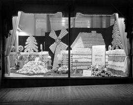 H.B. Co. window display, wool