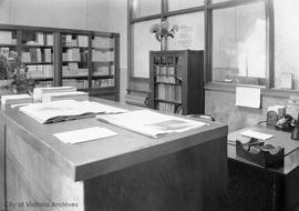 Interior of office of Church of Christ Scientist