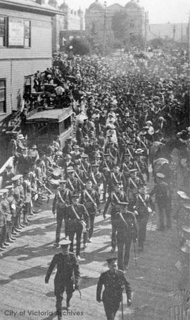 Soldiers parade to CPR