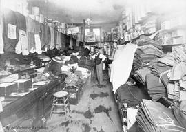 Elijah Howe Anderson inside his store "London House" at 47 Johnson Street