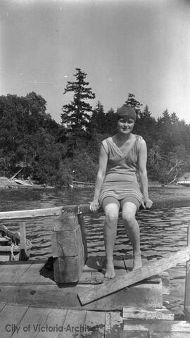 Mary Rattenbury in bathing suit