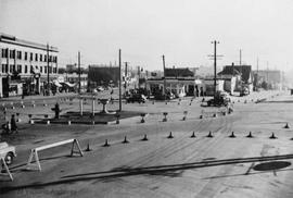 Traffic Circle at the intersection of Gorge Road East, Government Street, Hillside Avenue and Douglas Street