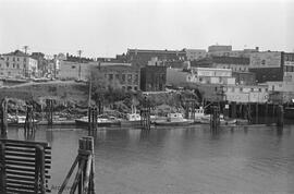 Looking towards 1300 and 1400 block Store Street from Johnson Street Bridge