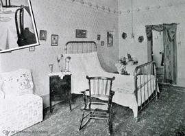 Bedroom at the King Edward Hotel, 641 Yates Street