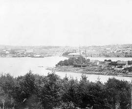 Upper Harbour.  Point Hope Shipyard in mid-ground