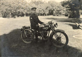 Victoria City policeman on a motorcycle