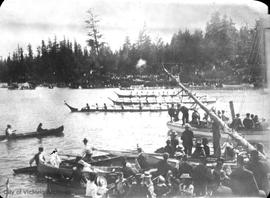 Indian canoe race, Gorge