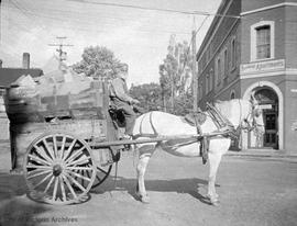 Wood cart on Humboldt Street