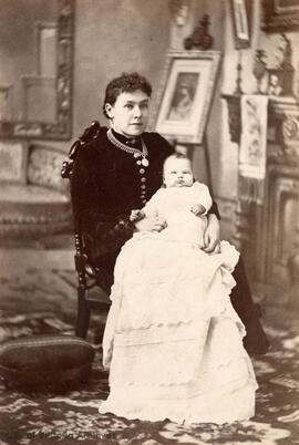 Marion Moss with son Henry Sylvanus Moss