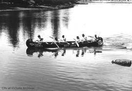 Canoe races at Gorge