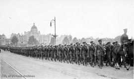 Parade of the 48th Battalion on Government Street