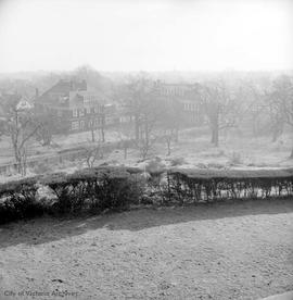 View from B.W. Pearse family home at 1618 Fort Street known as "Fernwood" looking towards St. Margaret's School