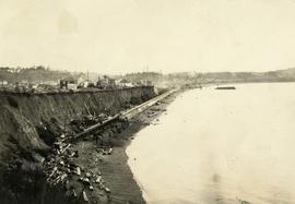 Construction of the Ross Bay seawall