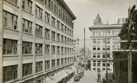 Looking north on Broad Street towards Fort Street