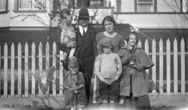 McDonald family in front of 631 Langford Street