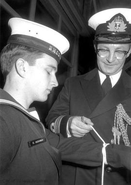 RCN Reserve sailors from HMCS Malahat at Naden Drill Hall