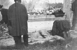 Chinese funeral (feeding the dead) in Ross Bay Cemetery