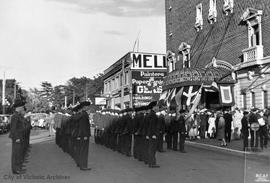 Air Force Cadets in front of the Royal Theatre, Broughton Street