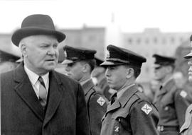 Lt. Gov. Jack Nicholson inspects Queens Own Rifles Regiment