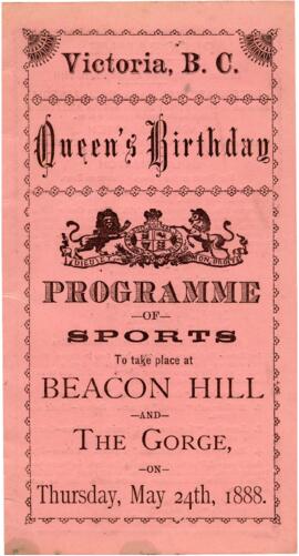 Program for the Queen's Birthday celebration