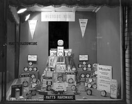 Hatt's Hardware Westclox display