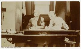 Tony Henderson and friend working on 3rd floor of City Hall