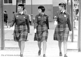 RCAF women don skirts of official blue plaid