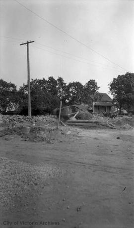 Haultain Street under construction