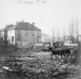 Excavation for Royal Theatre, corner of Broughton Street and Blanshard Street