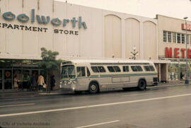 BC Electric bus on 1200 block Douglas Street