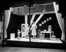 H.B. Co. window display, Norge