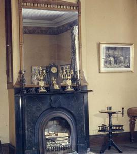 The O'Reilly family home at 2616 Pleasant Street known as "Point Ellice House", dining room fireplace