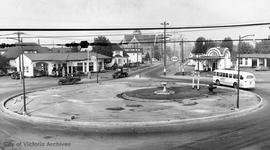 Roundabout or traffic circle at the intersection of Douglas Street, Government Street, Hillside Avenue and Gorge Road East